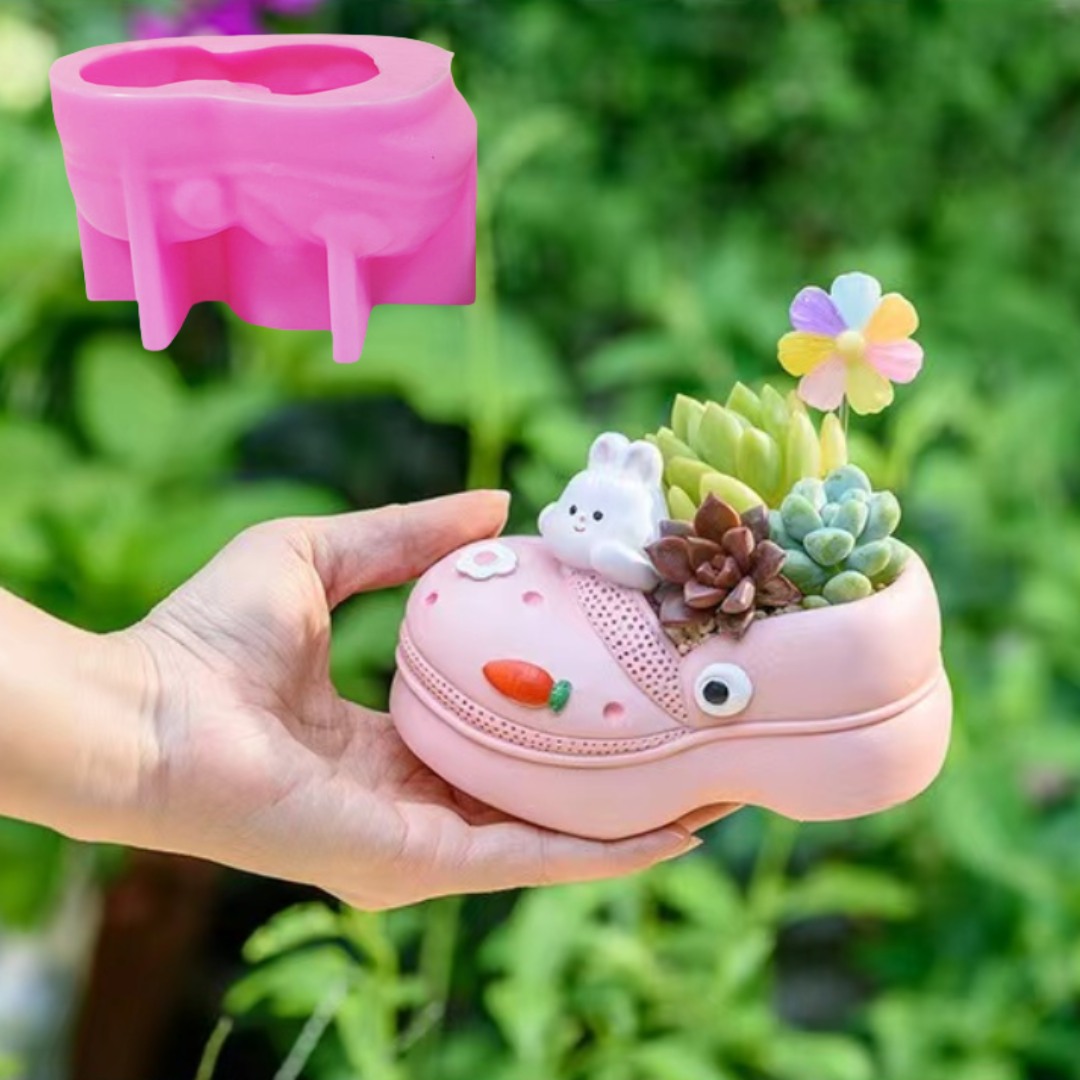Succulent Set - Zapatillas de animales 3D, planta suculenta,