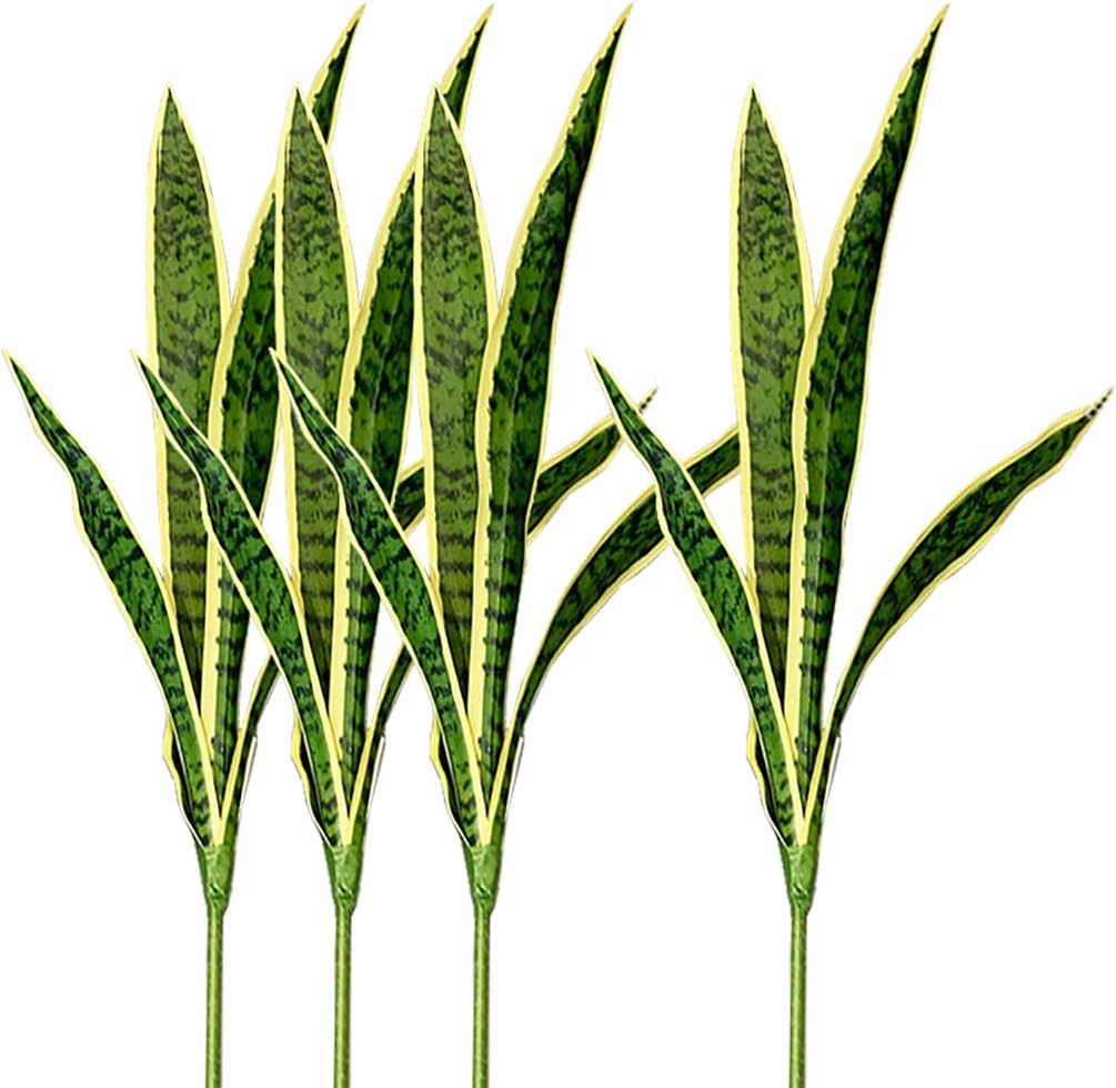 Snake Plant - 4 Uds. De plantas artificiales de