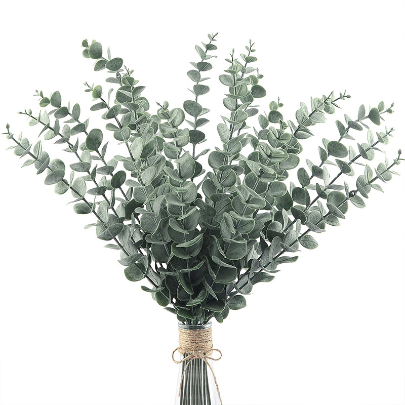 Fiddle Leaf Fig - 20 piezas tallos de eucalipto artificiales