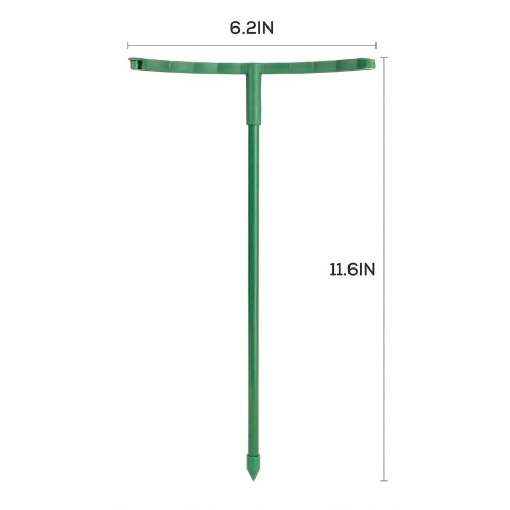 Plant Support Stake - 24 estacas apilables verdes para plantas