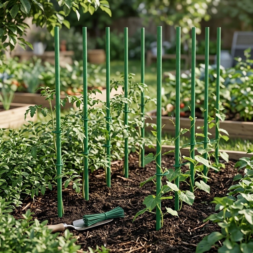 Estacas de jardín ajustables d - Plant Support Stake reseña y precio